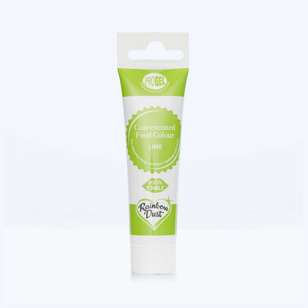 Lime food colouring gel tube