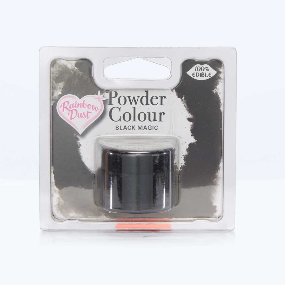 Black powdered food colouring