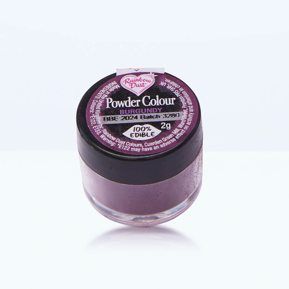 Burgundy powdered food colouring
