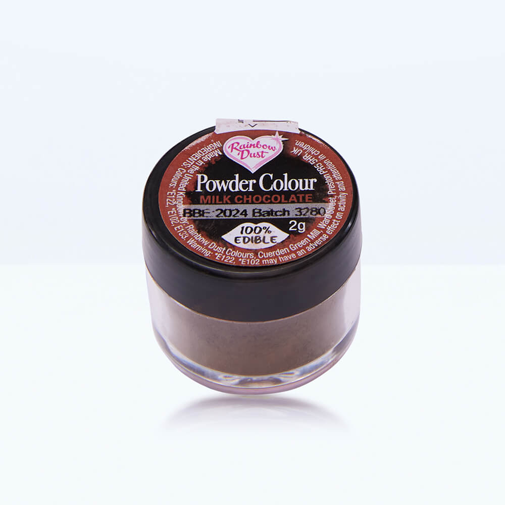 Milk chocolate brown powdered food colouring