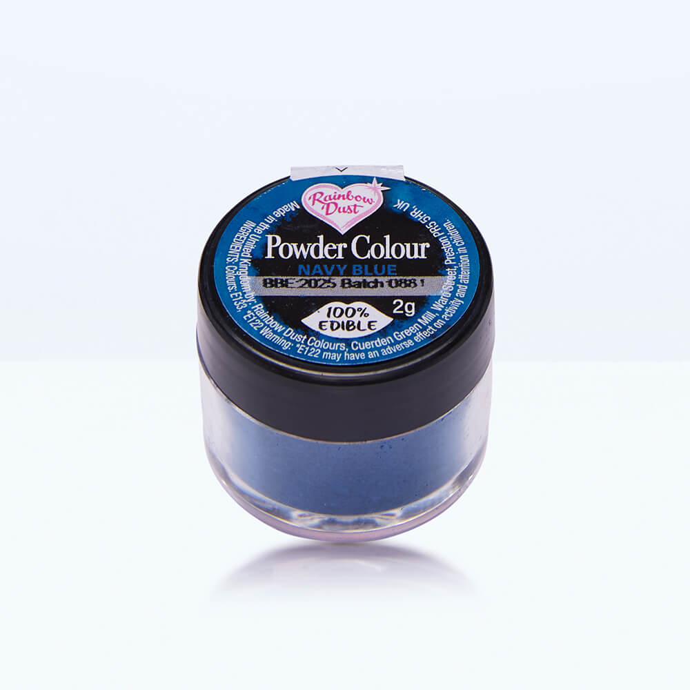 Navy blue powdered food colouring