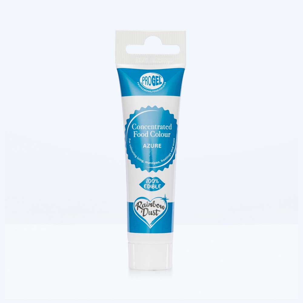 Azure food colouring gel tube