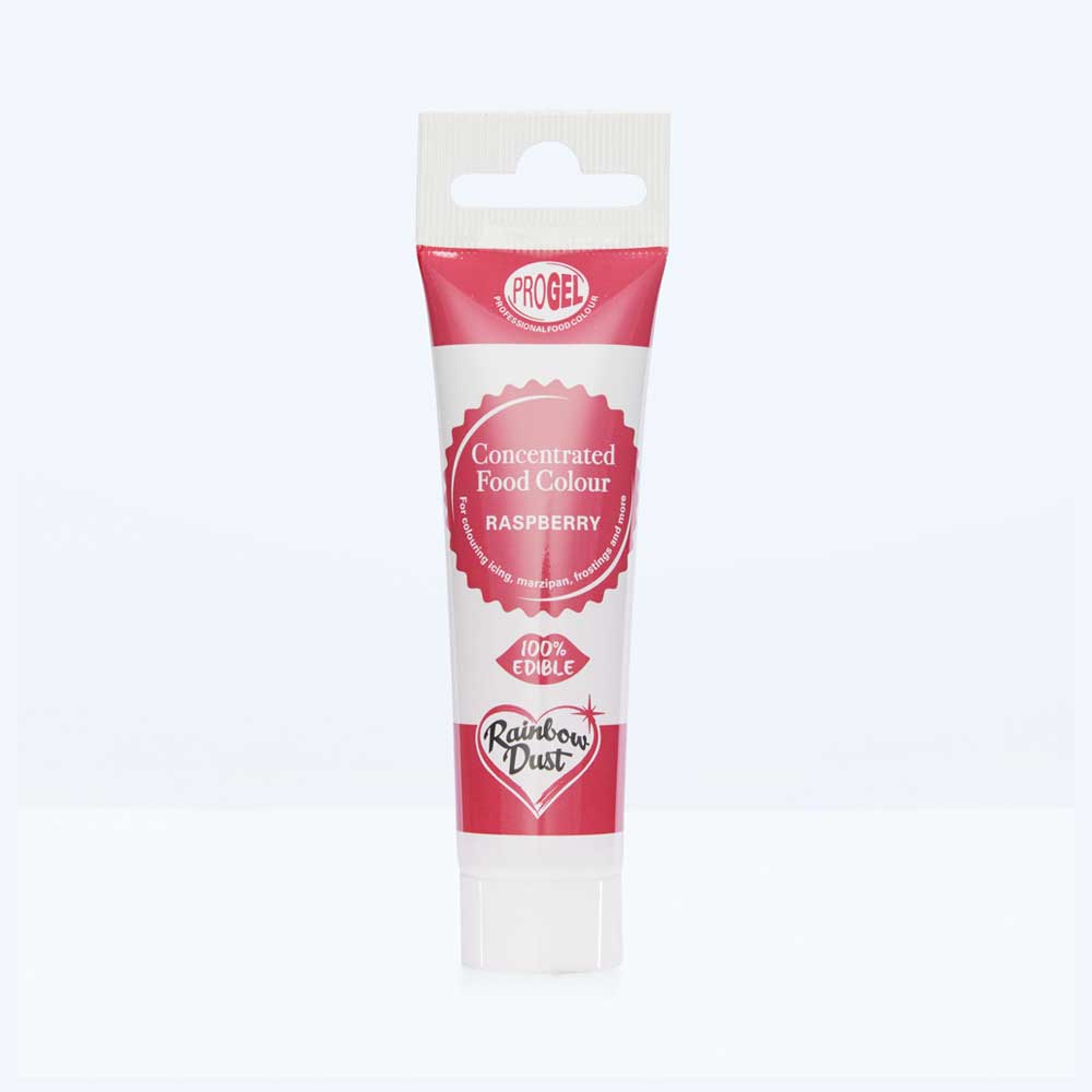 Raspberry food colouring gel tube