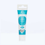 Turquoise food colouring gel tube