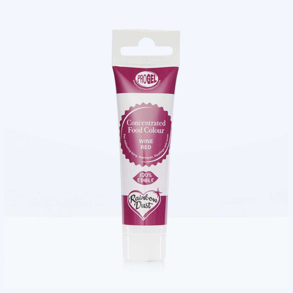 Wine red food colouring gel tube