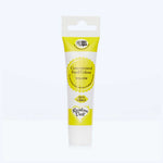 Yellow food colouring gel tube